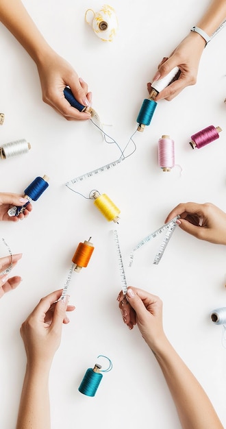 Grupa na warsztatach haftu